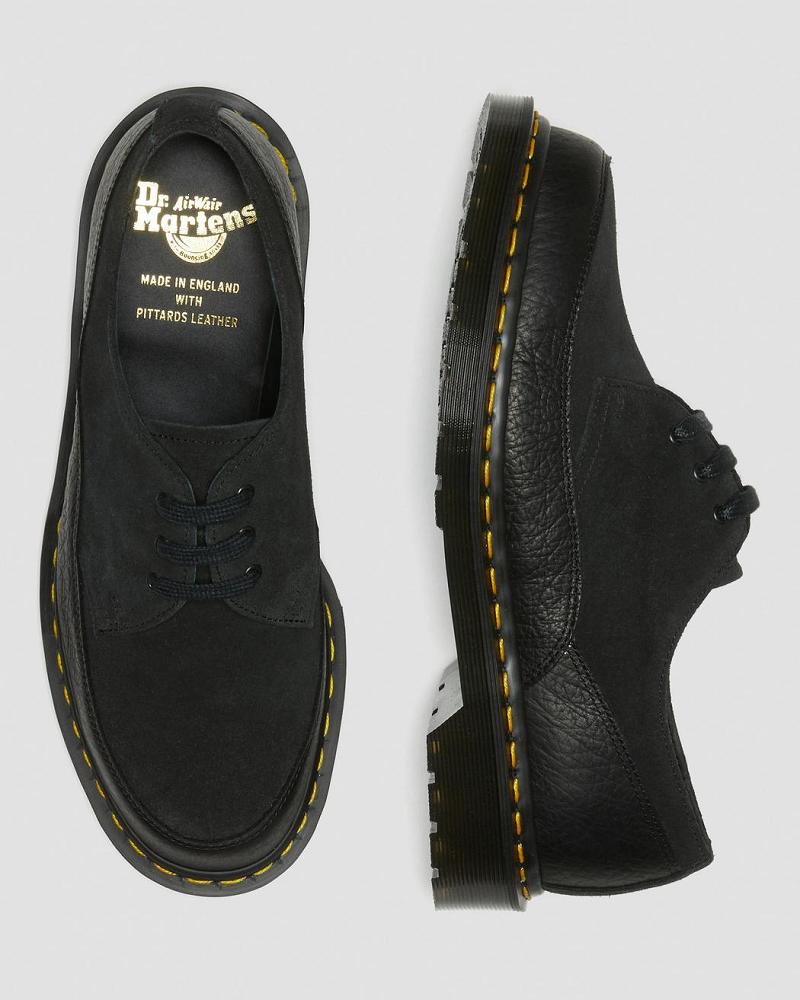 Dr Martens 1461 Guard Made in England Leren Veterschoenen Heren Zwart | NL 234DFM